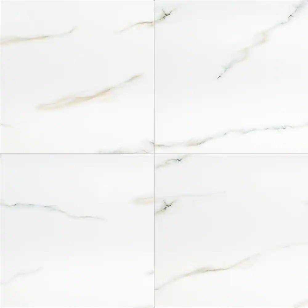 MSI Aria Bianco 24 in. x 24 in. Polished Porcelain Floor and Wall Tile - Image 4