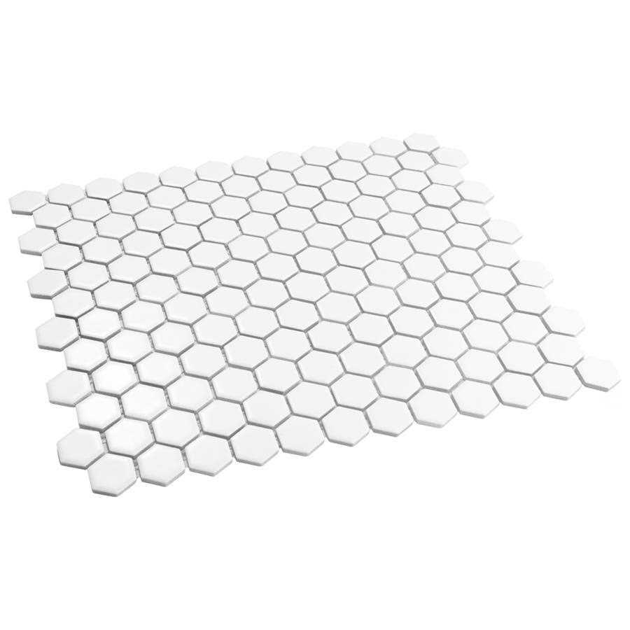 Hudson 1 x 1 Porcelain Honeycomb Mosaic Wall & Floor Tile Merola Tile - Image 4