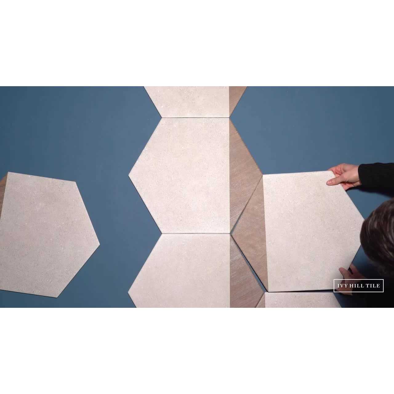Ivy Hill Tile Klyda Beams 12.6 in. x 14.5 in. Matte Hexagon Porcelain Floor and Wall Tile - Image 4