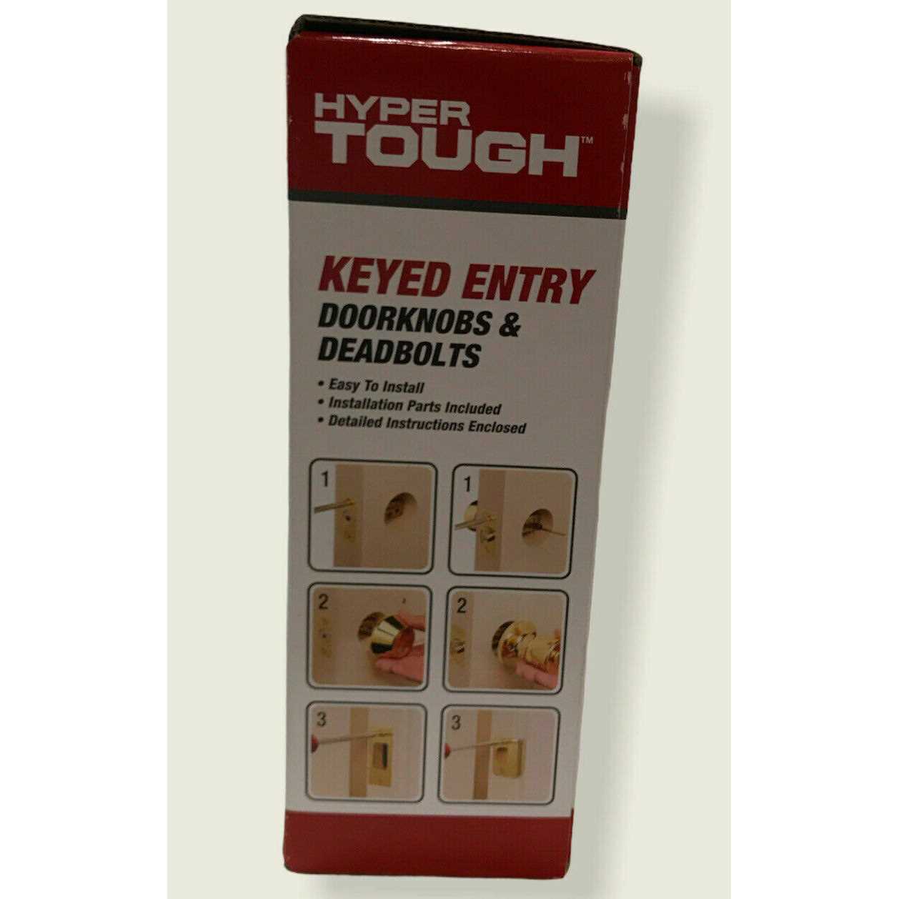 Hyper Tough Keyed Entry Tulip Doorknob and Deadbolt Combo - Image 2