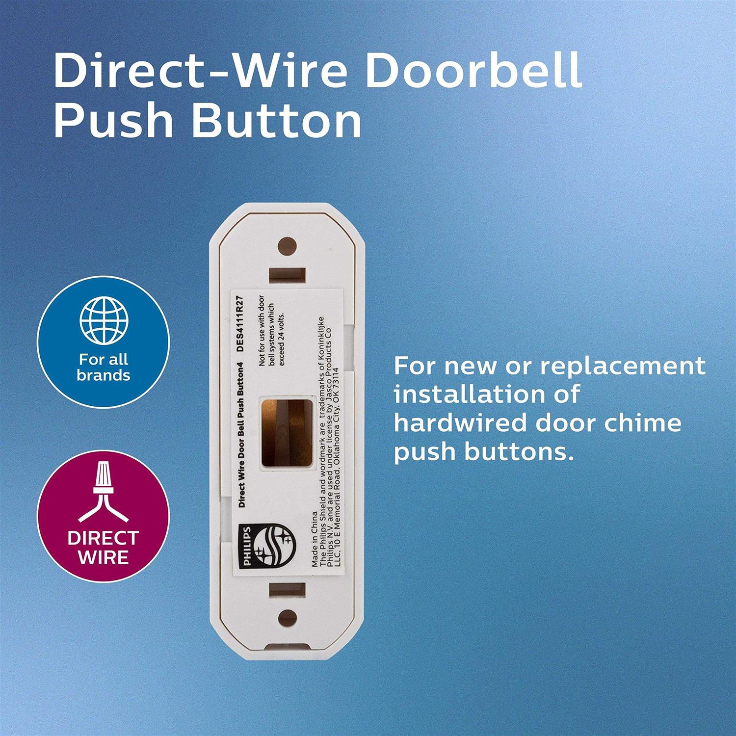Philips Direct-Wire Push Button Doorbell - Image 5