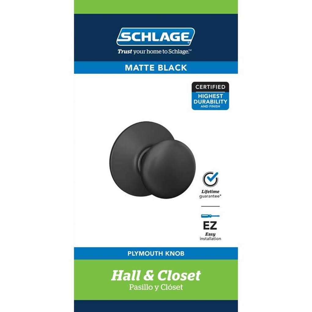 Schlage Passage Knob Plymouth F10 PLY 622 - Image 4