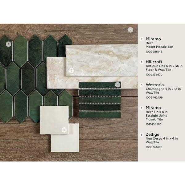 Daltile Miramo 12 in. x 11 in. Glazed Ceramic Picket Mosaic Tile - Image 4
