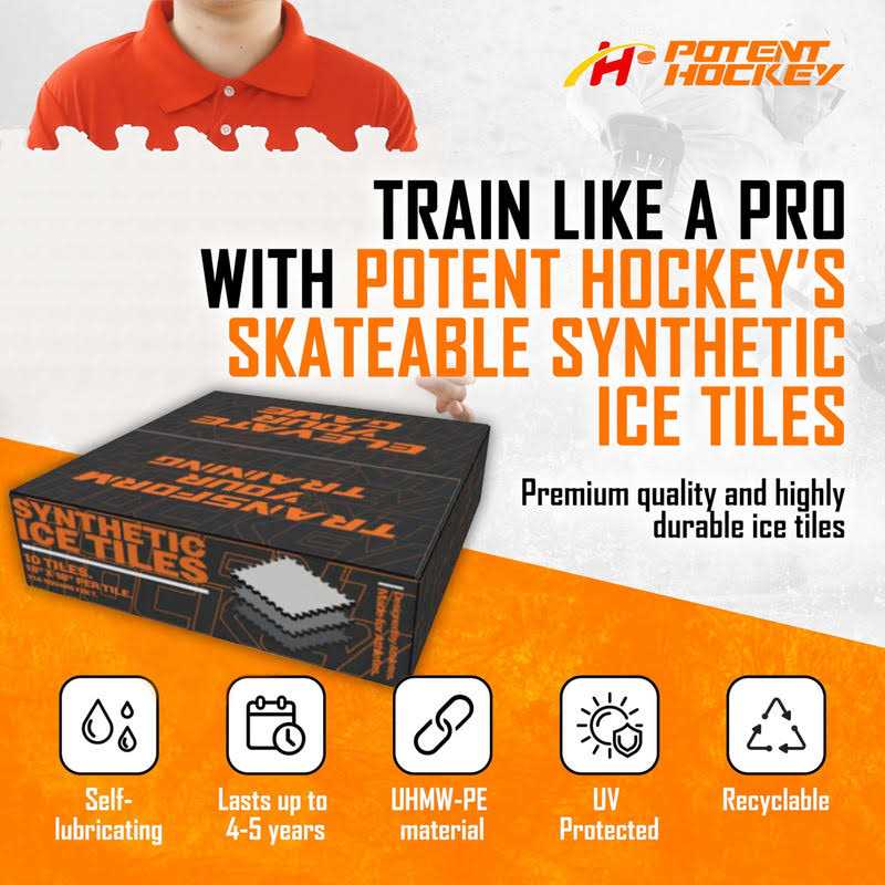 Potent Hockey Training Skate-able Synthetic Ice Tiles - Image 5