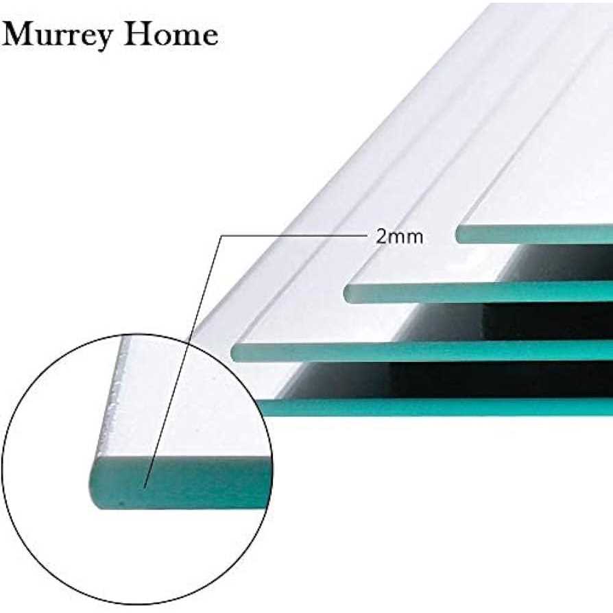 Murrey Home Gym Mirrors Square Wall Mounted Mirror Frameless Mirror Tiles for Wall Ceiling Candle Tray Wedding Centerpieces for Table - Image 4