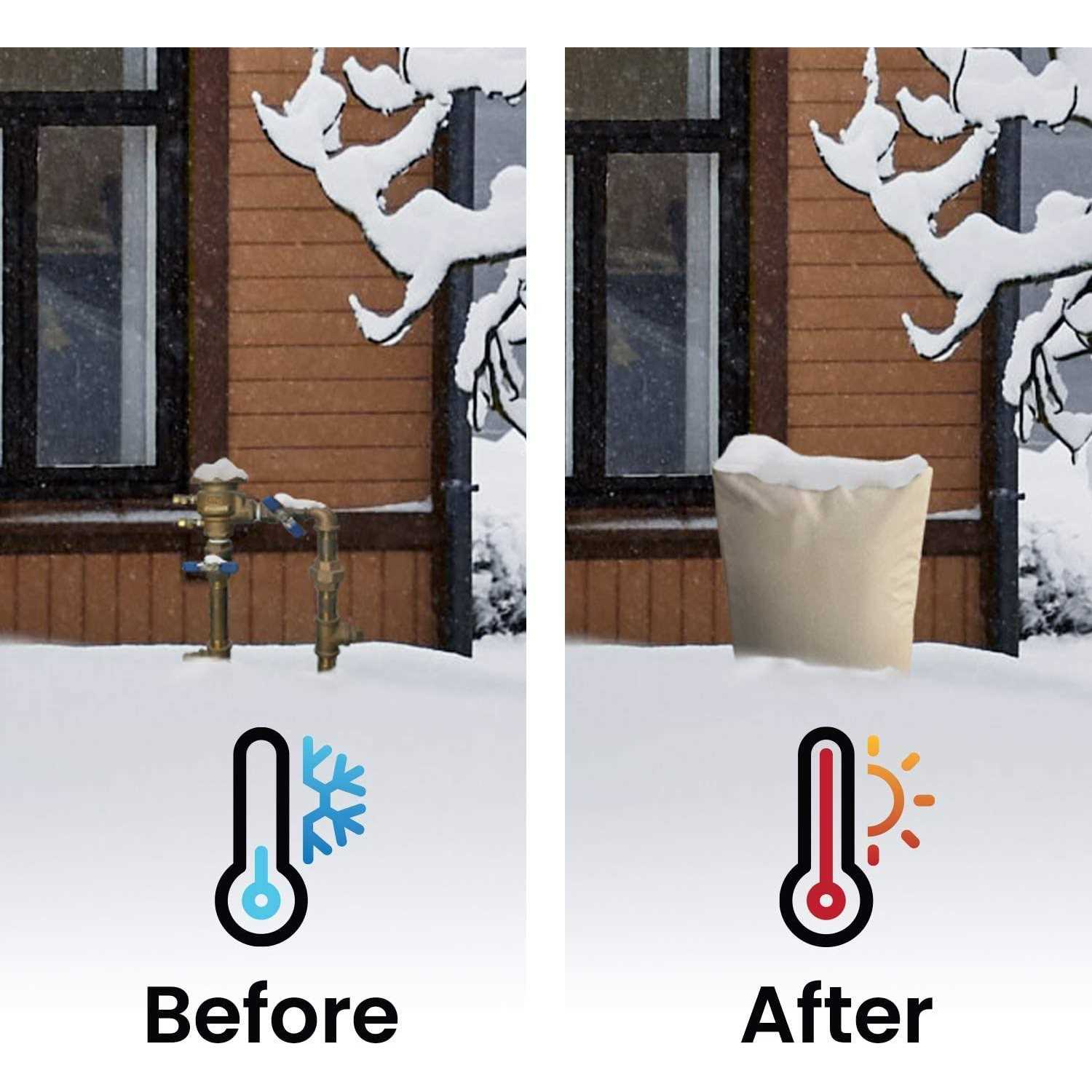 PipeWarmers The Original Pipe Insulation Cover Winter Pipe Insulation,Pump Cover - Image 2