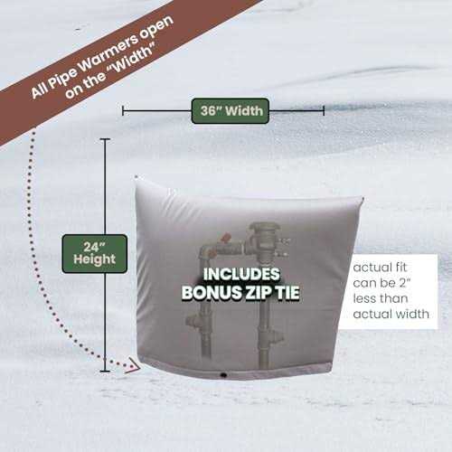 PipeWarmers The Original Pipe Insulation Cover Winter Pipe Insulation,Pump Cover - Image 5