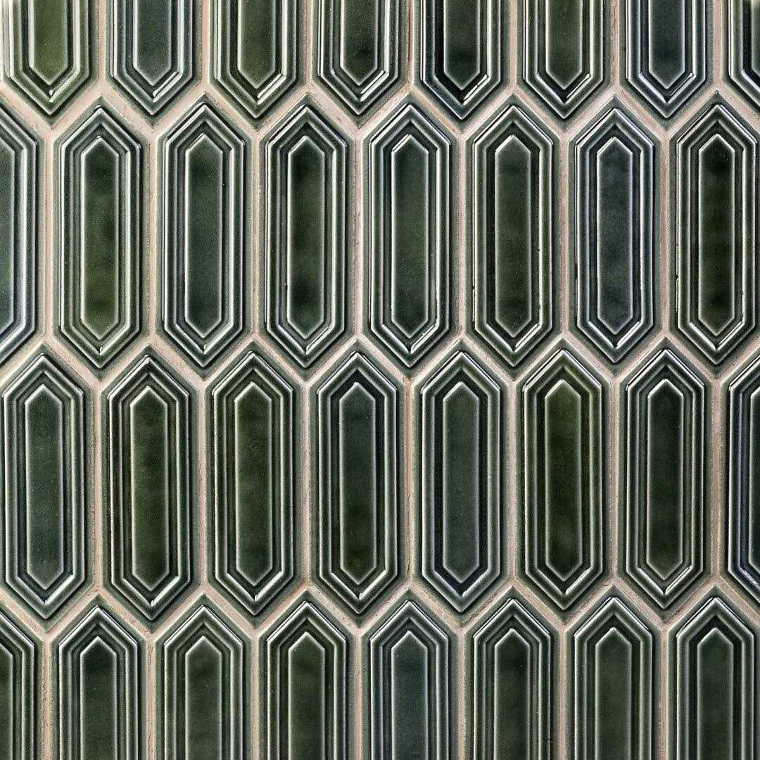 Delphi Hexagon 3 x 9 Straight Edge Ceramic Mosaic Sheet Tile Ivy Hill Tile