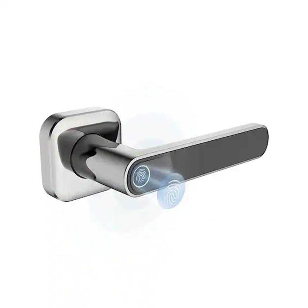 Defiant Satin Nickel Biometric Electronic Lever Door Lock - Image 3