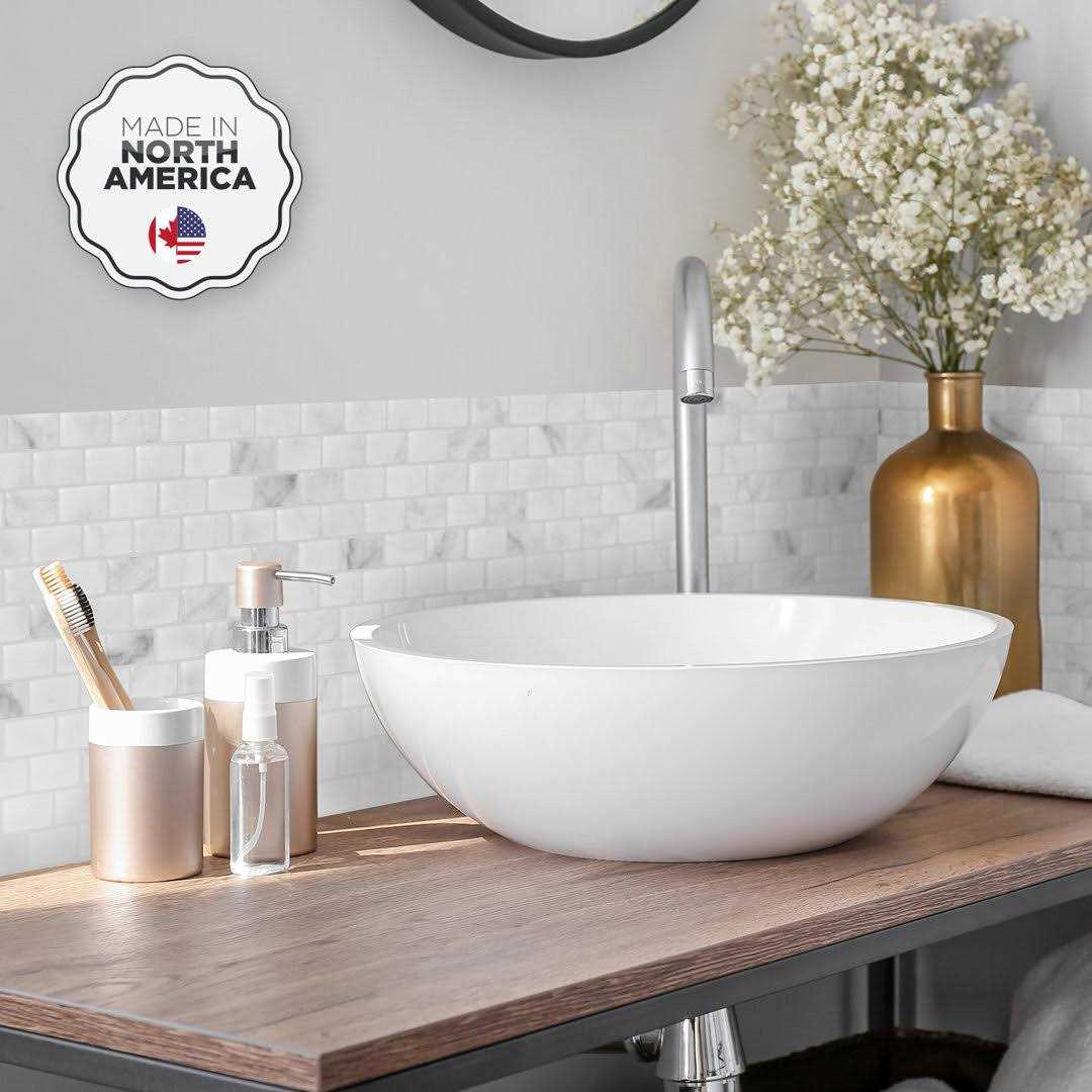 Smart Tiles Ravenna Blanco White 9.80 in. x 9.74in. Vinyl Peel and Stick Tile - Image 3