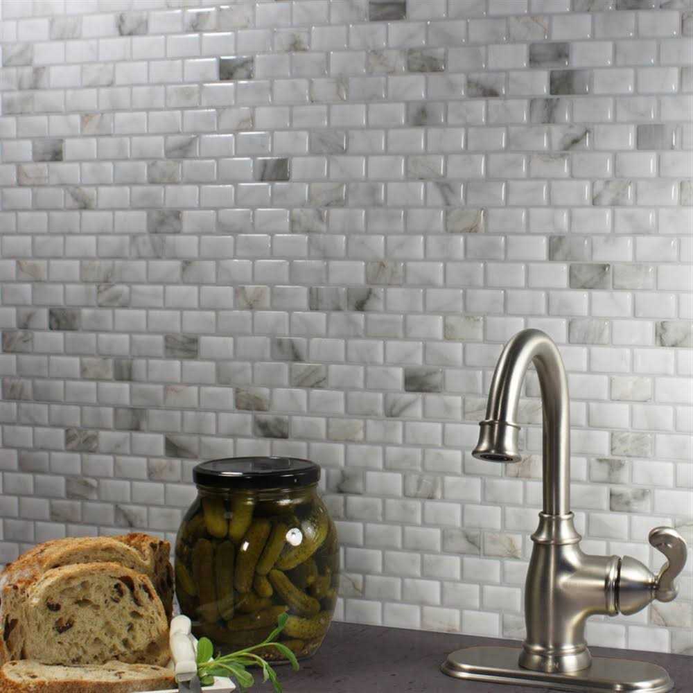 Smart Tiles Ravenna Blanco White 9.80 in. x 9.74in. Vinyl Peel and Stick Tile - Image 5