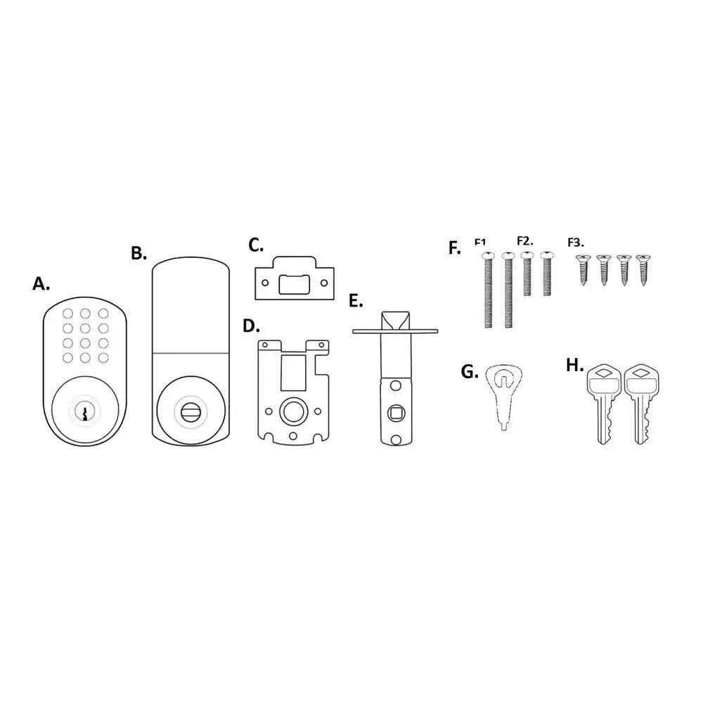 MiLocks Tkk-02SN Tkk-Sn Digital Door Knob Lock with Electronic Keypad - Image 4
