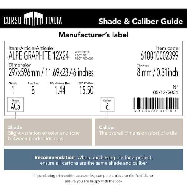 Corso Italia Ray HEX 8.5 in. x 10 in. Concrete Look Porcelain Floor and Wall Tile - Image 5