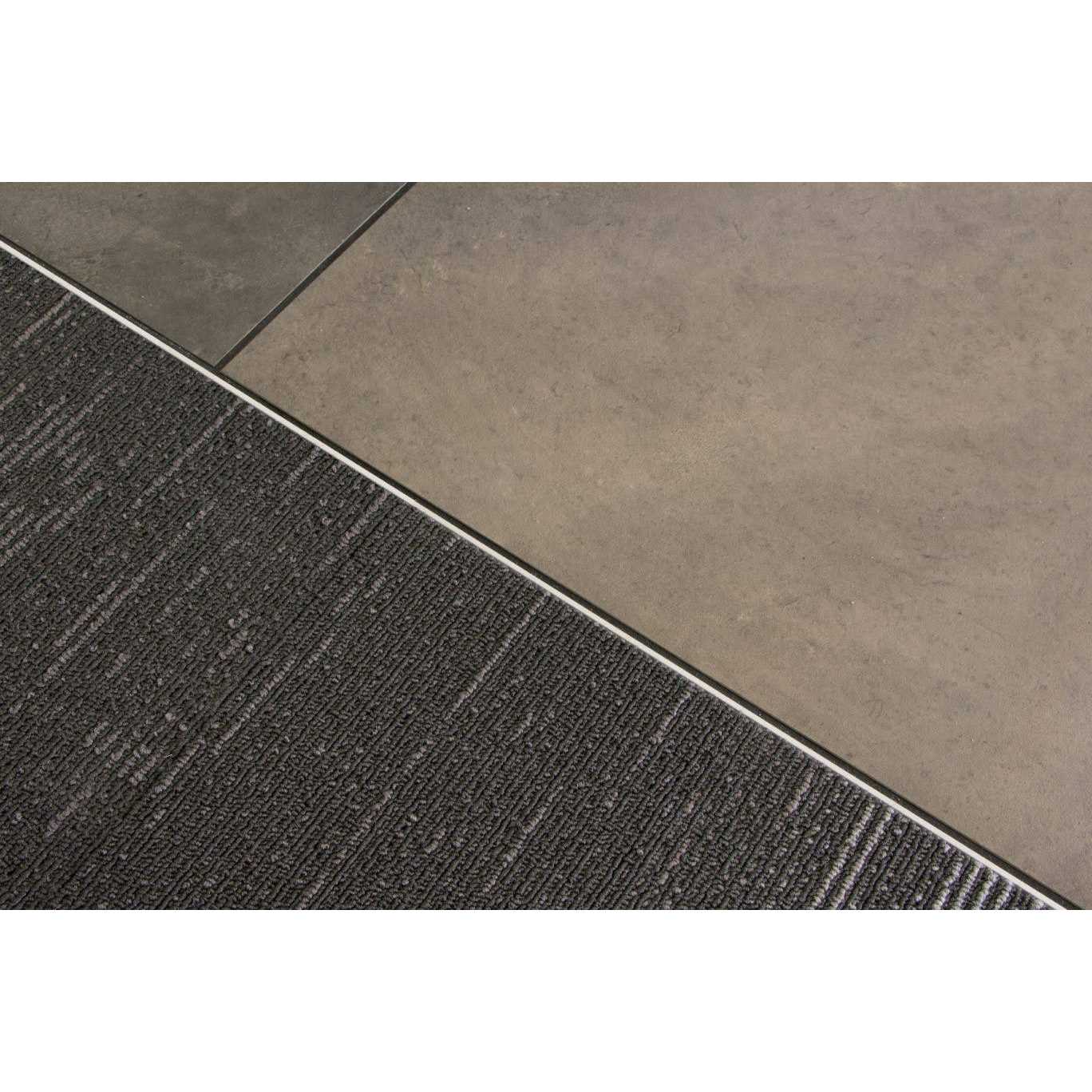 Schluter Jolly - Edging Profile - for 1/4 Thick Tile - 8' 2-1/2 Length - Light Grey Coated Aluminum - Image 3