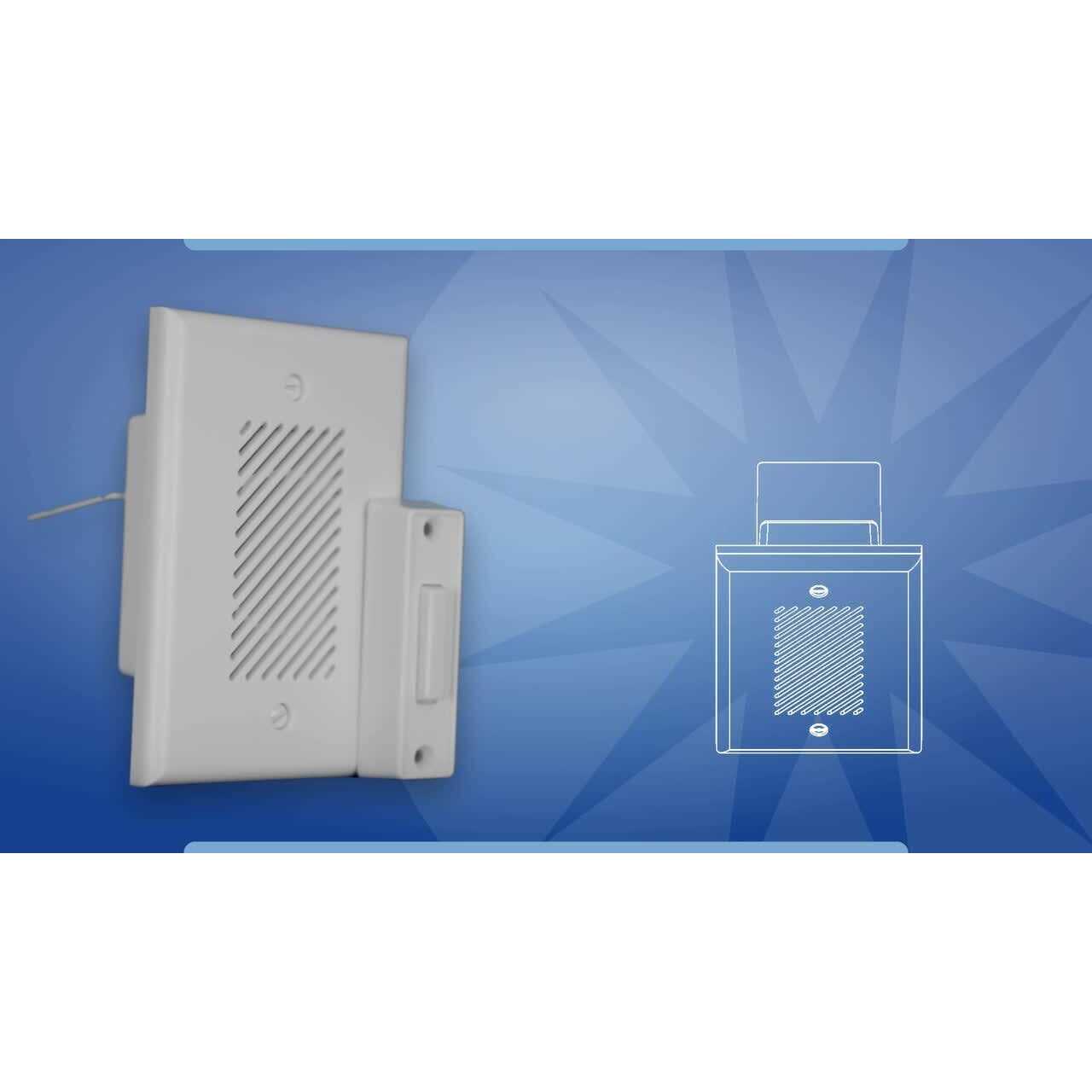 NICOR Lighting Single-Gang Electronic Door Chime Kit with Lighted Button EDC1120WH1 - Image 3