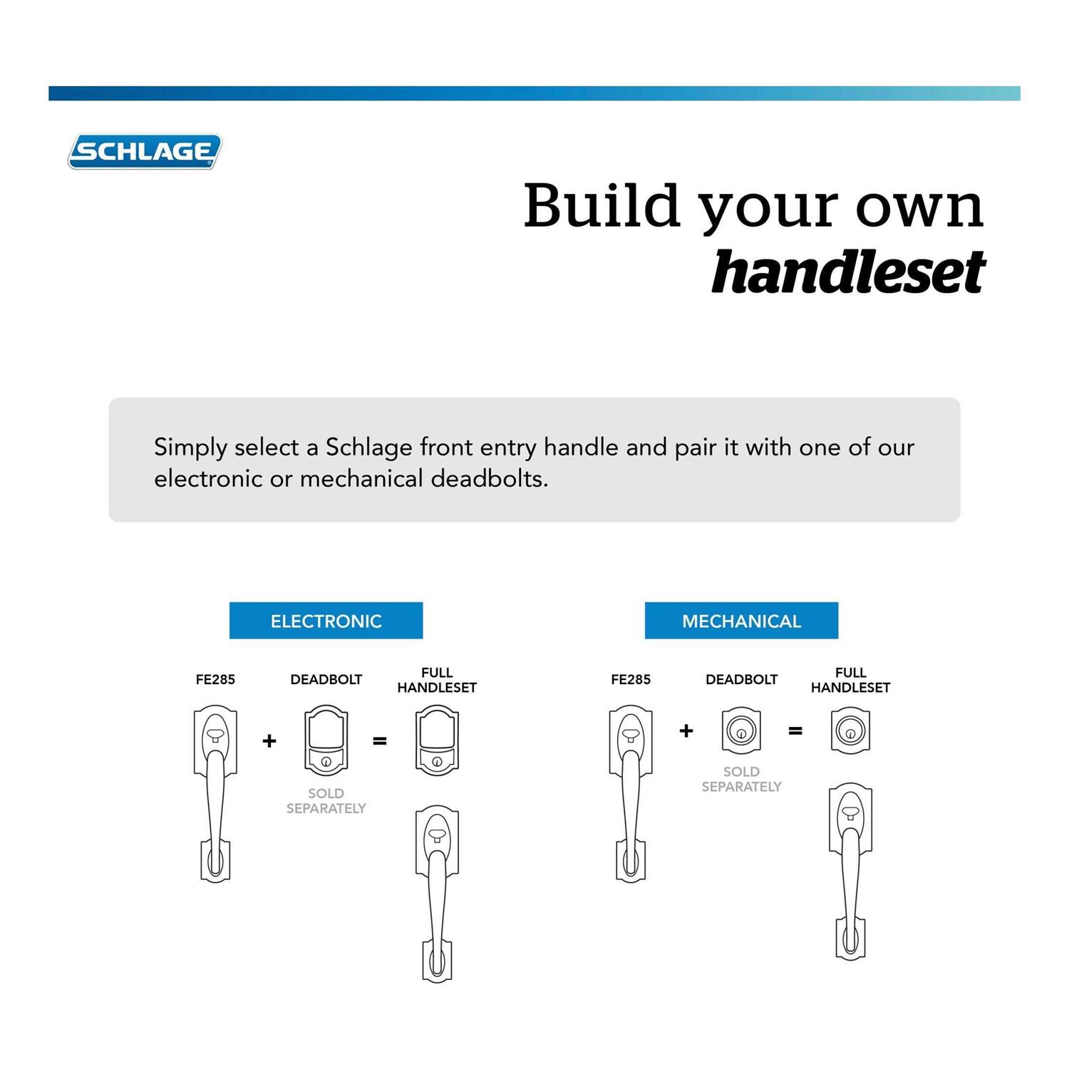 Schlage Camelot Satin Nickel Entry Door Handleset Accent - Image 4