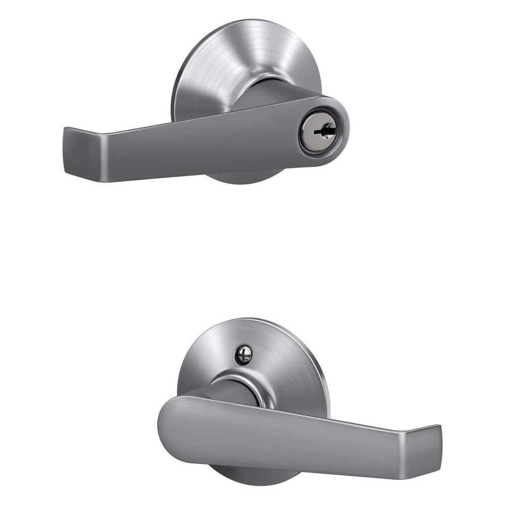 Schlage Elan Satin Chrome Storeroom Lockset 1-3/4 - Image 4