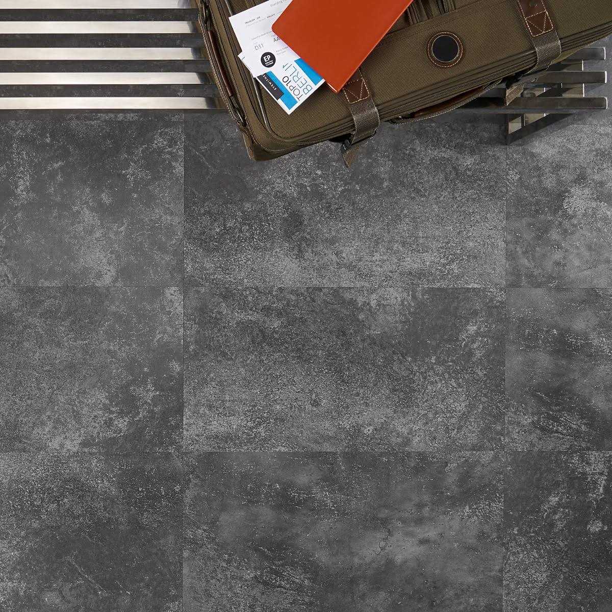 Revive 12mil Metalcrete 12.4 x 24.4 Waterproof Glue Down Luxury Vinyl Tile Ivy Hill Tile