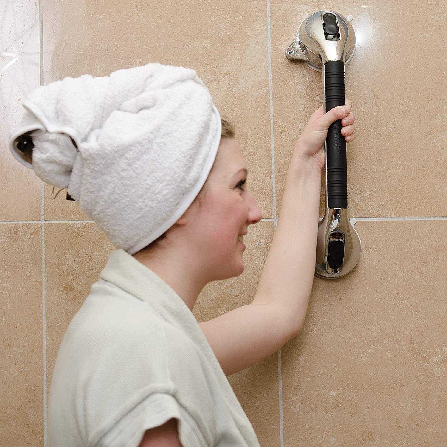 HealthSmart Suction Cup Grab Bar with BactiX - Image 3