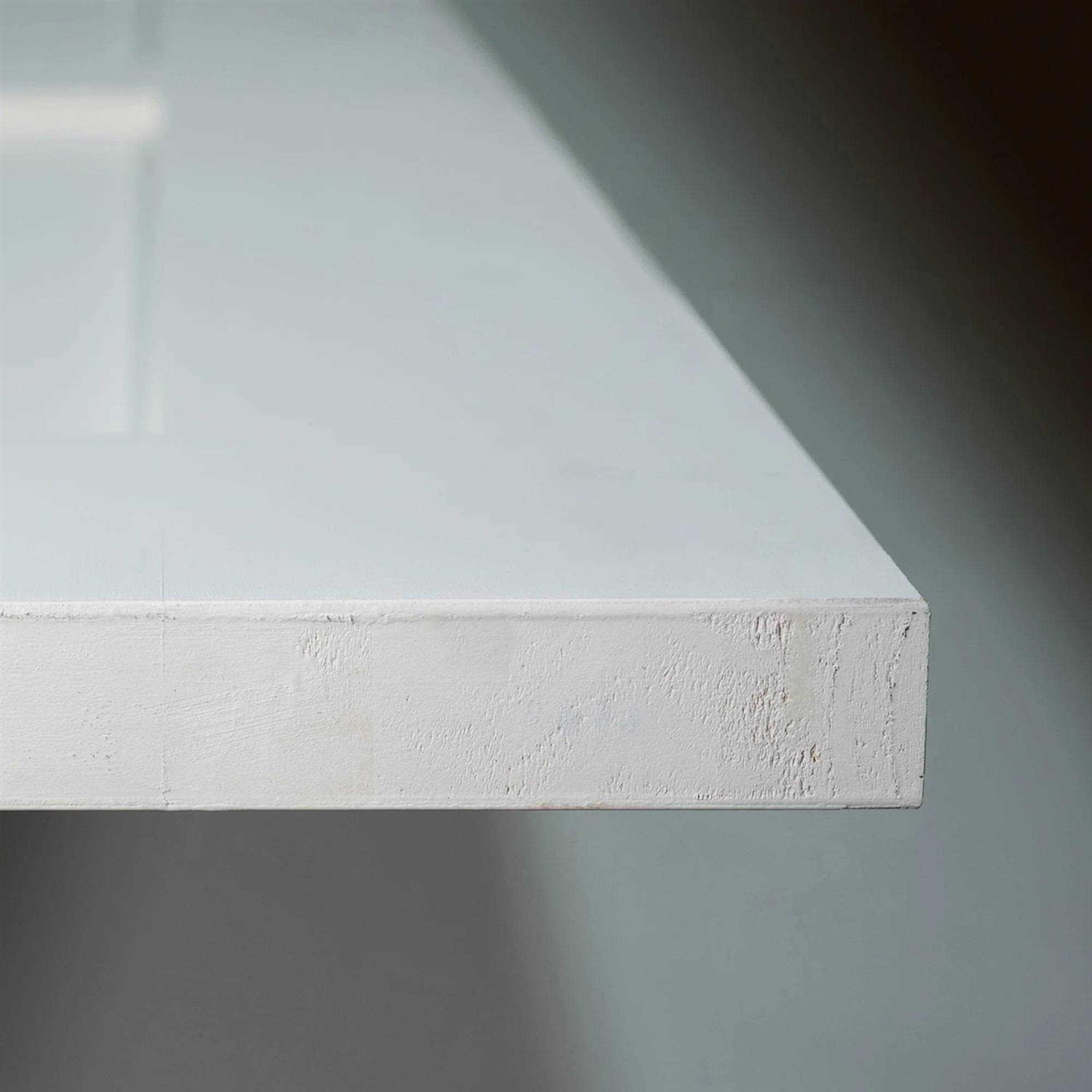 Kimberly Bay 80 in. Solid Core White Traditional Louver Wood Interior Door Slab - Image 4