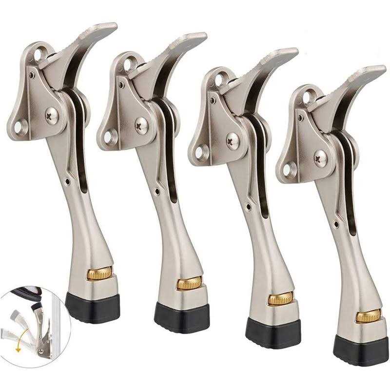 Gotega Door Stopper Kickdown Door Stop with One Touch Adjustable Height and Rubber Tip 4 Inches - Image 5