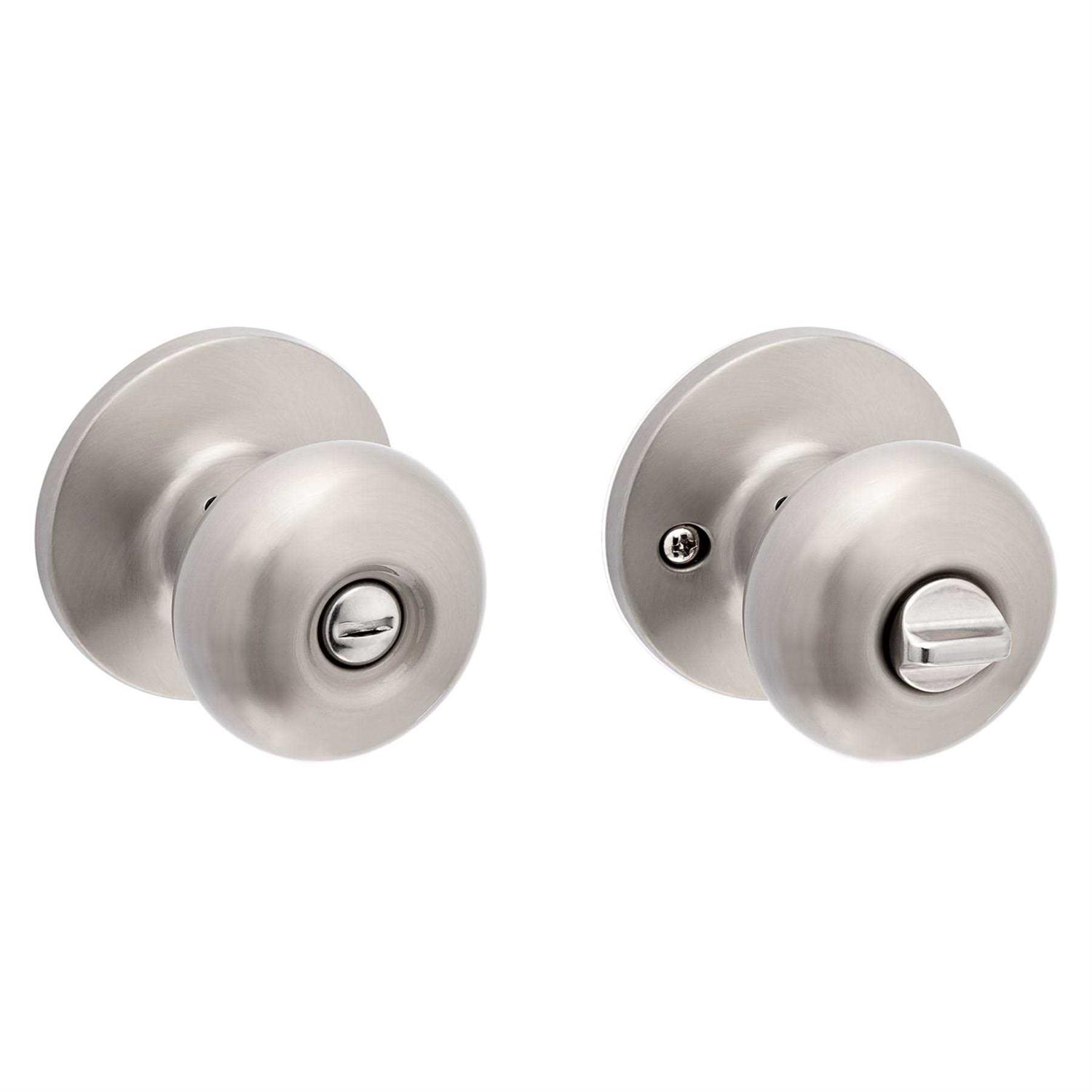 ReliaBilt Baron Satin Nickel Privacy Door Knob 93680-010 - Image 2