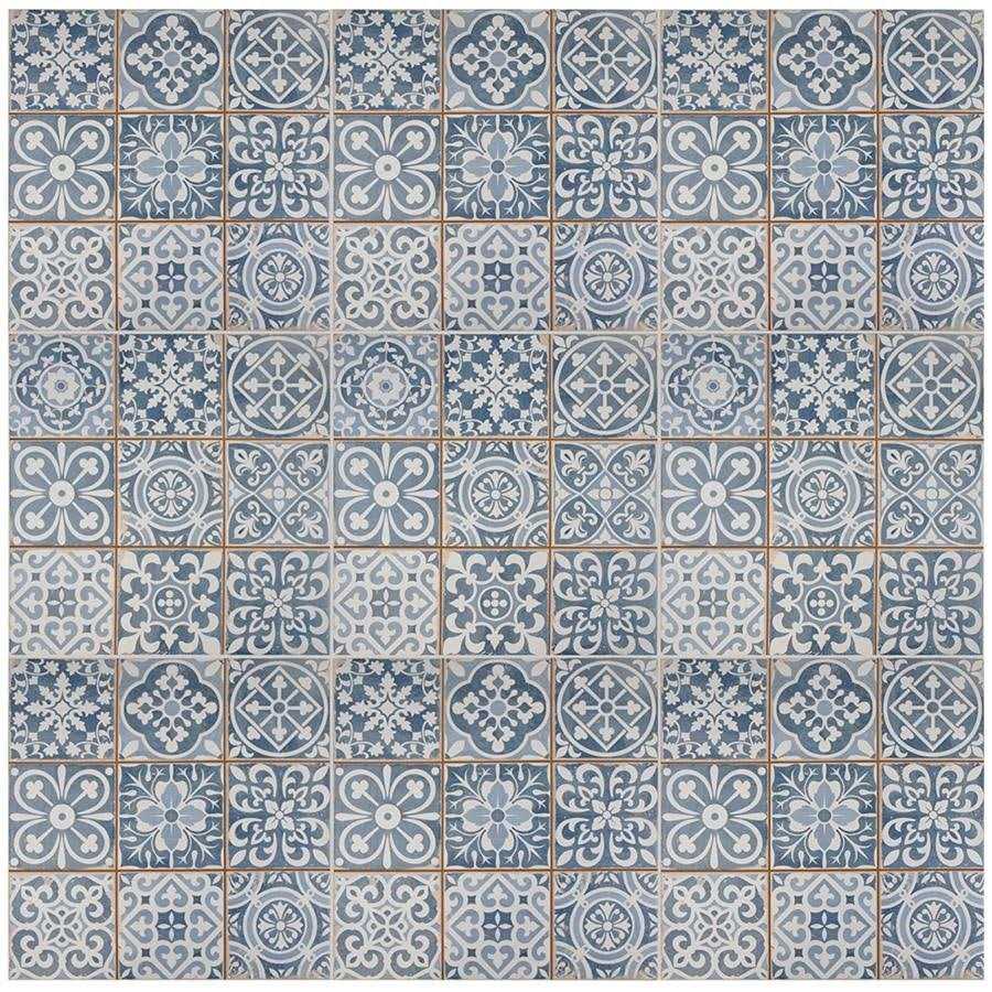 Merola Tile Faenza Azul 13 in. x 13 in. Ceramic Floor and Wall Tile - Image 5