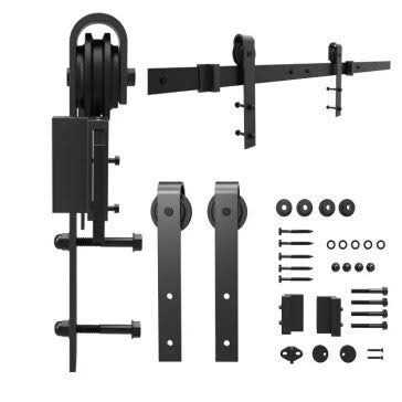 Kimberly Bay Barn Door Hardware Black - Image 3