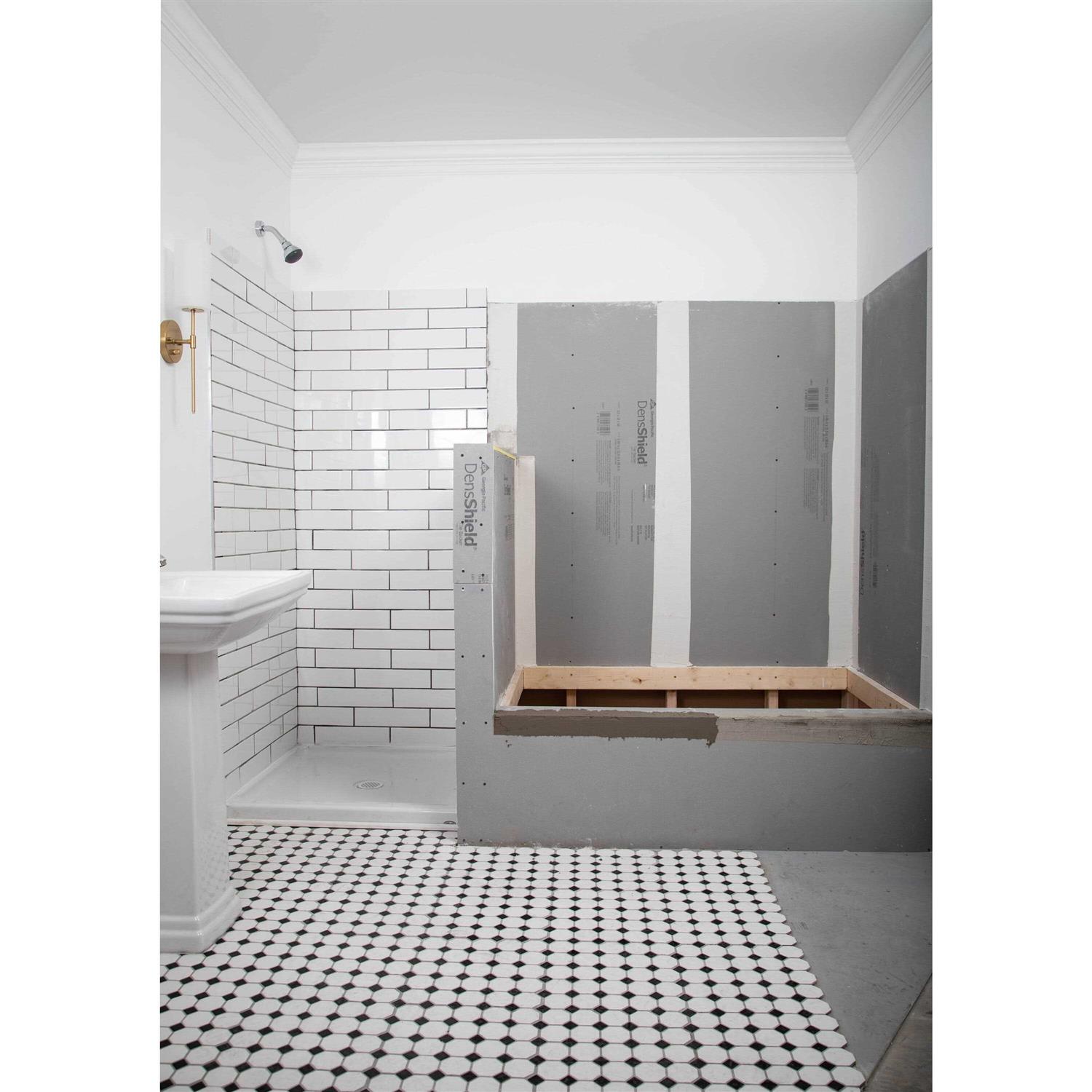 DensShield Tile Backer 4-ft x 8-ft x 1/2-in Gypsum Backer Board - Image 3