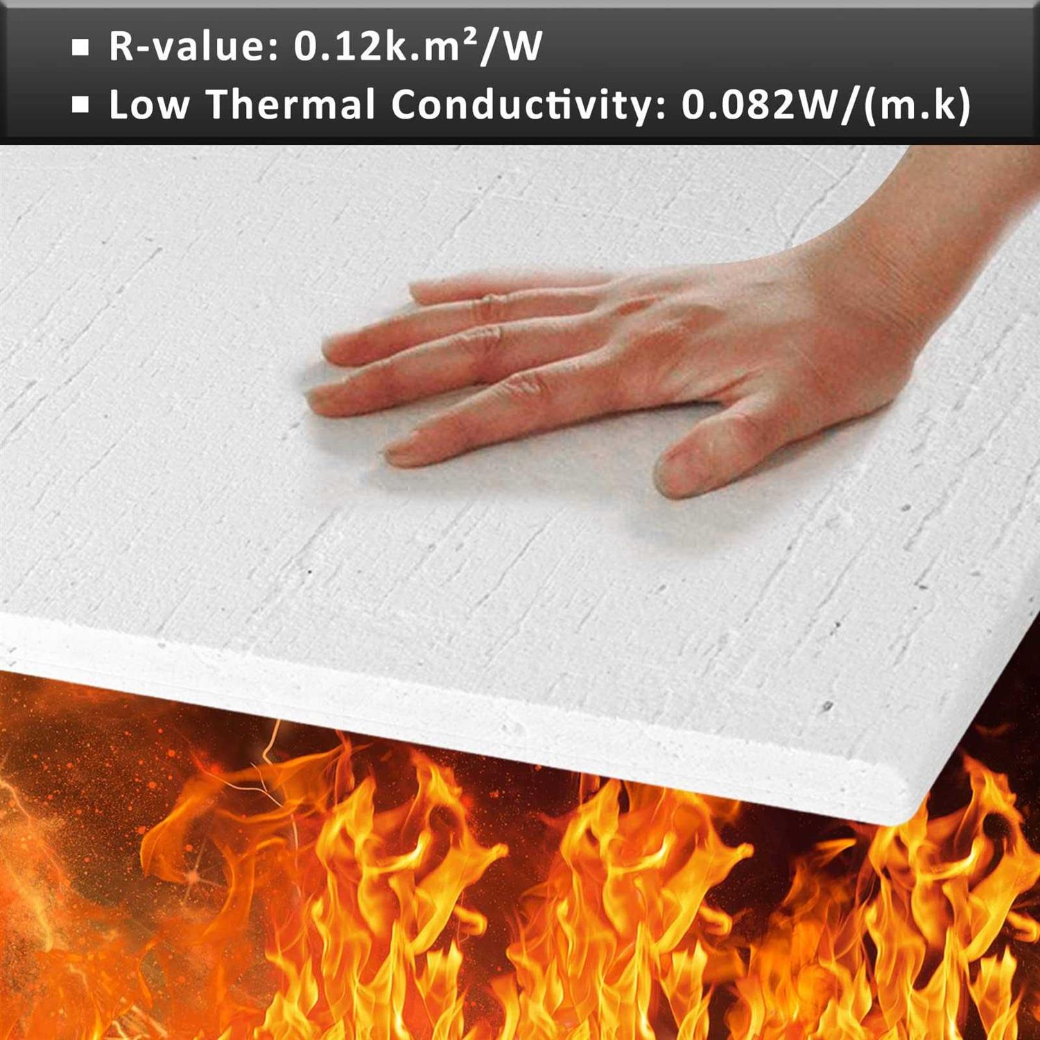 BXI Ceramic Fiber Thermal Insulation Board 12'' x 8'' x 0.4 - Image 2