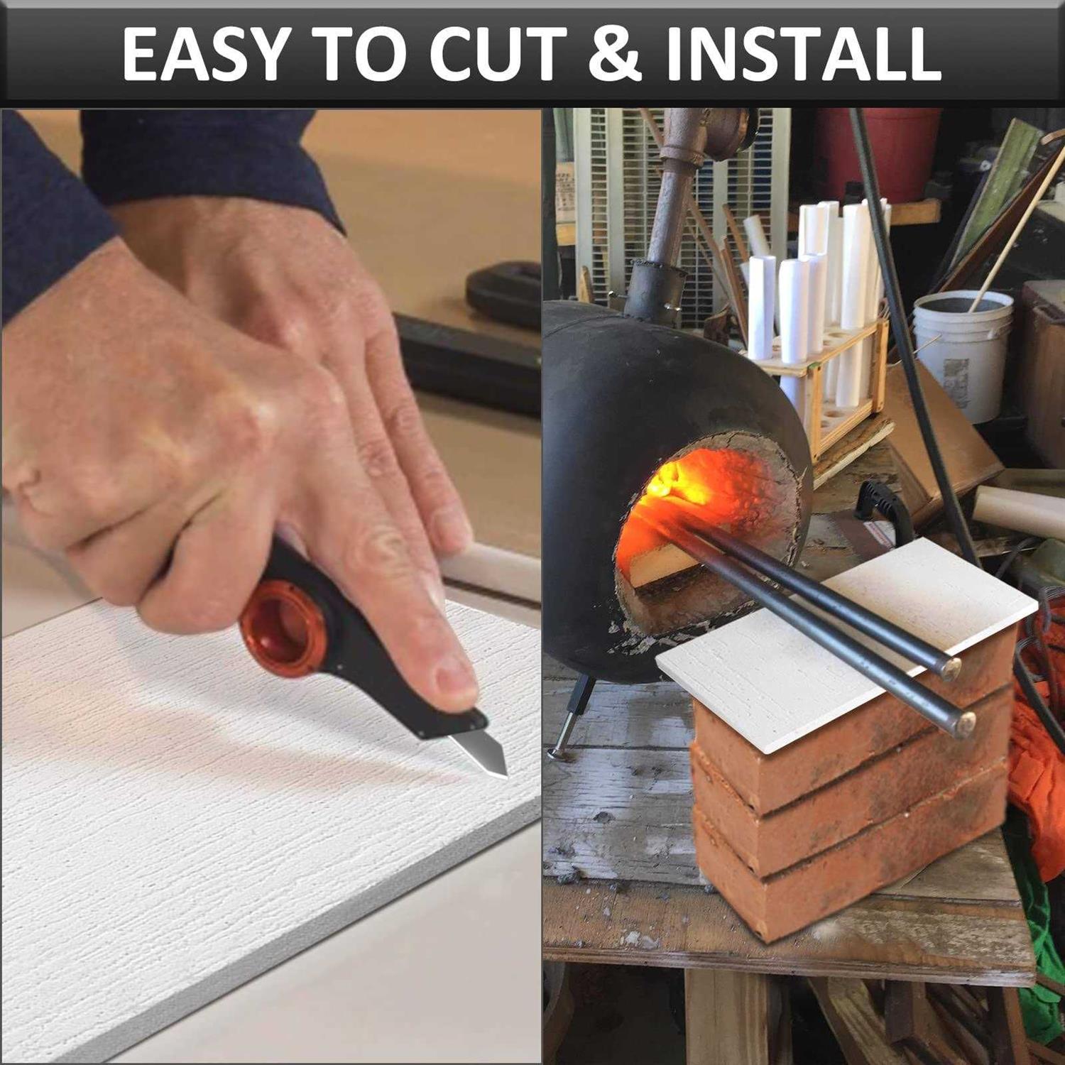 BXI Ceramic Fiber Thermal Insulation Board 12'' x 8'' x 0.4 - Image 5