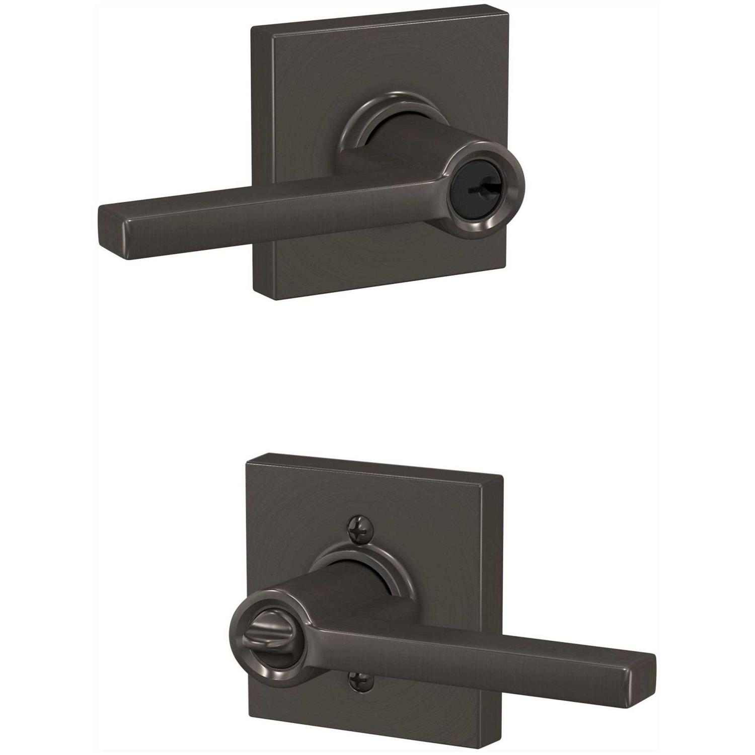 Schlage F51ALAT Latitude Keyed Entry Lever with Collins Trim - Image 5