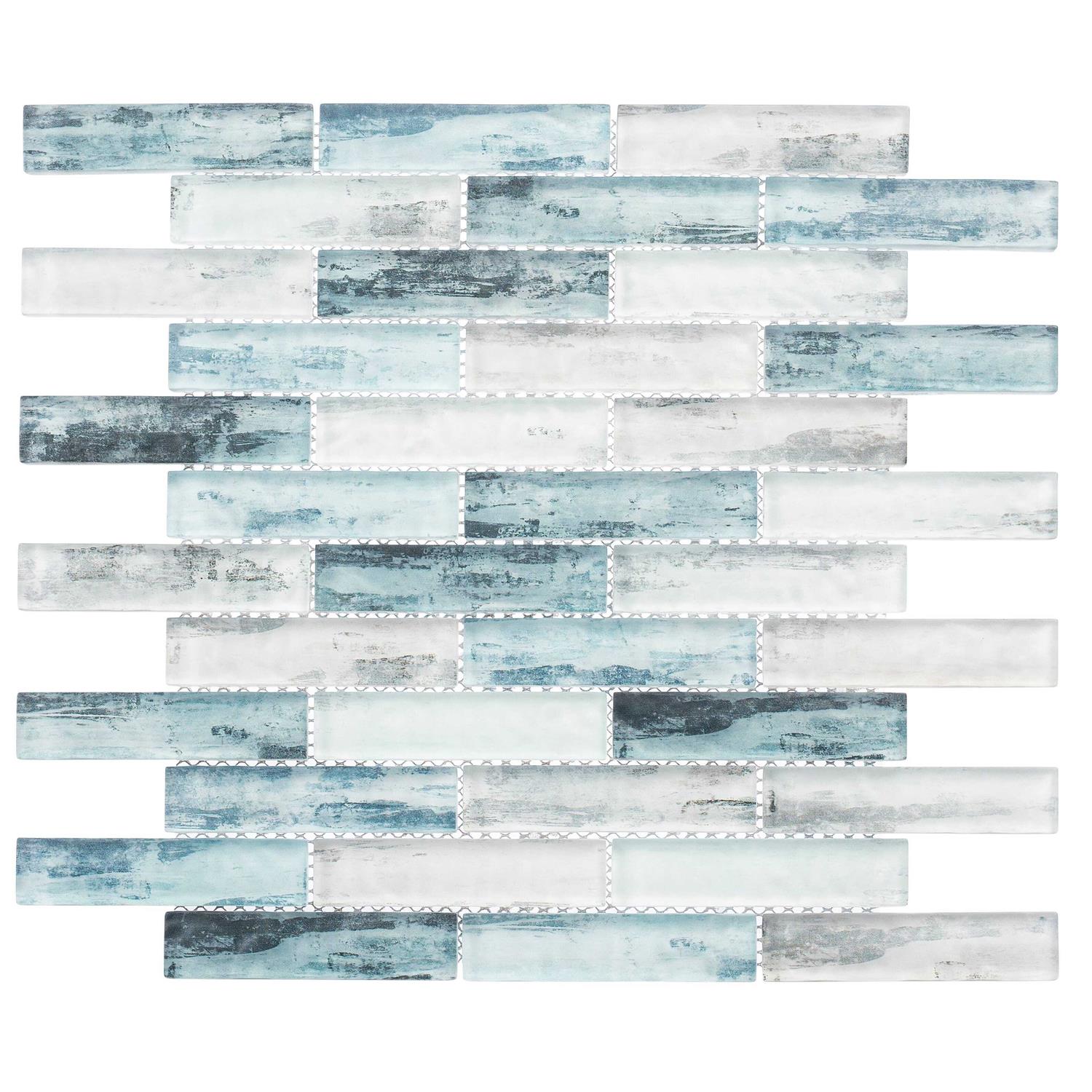 Giovan 1 x 4 Glass Brick Joint Mosaic Tile Andova - Image 5
