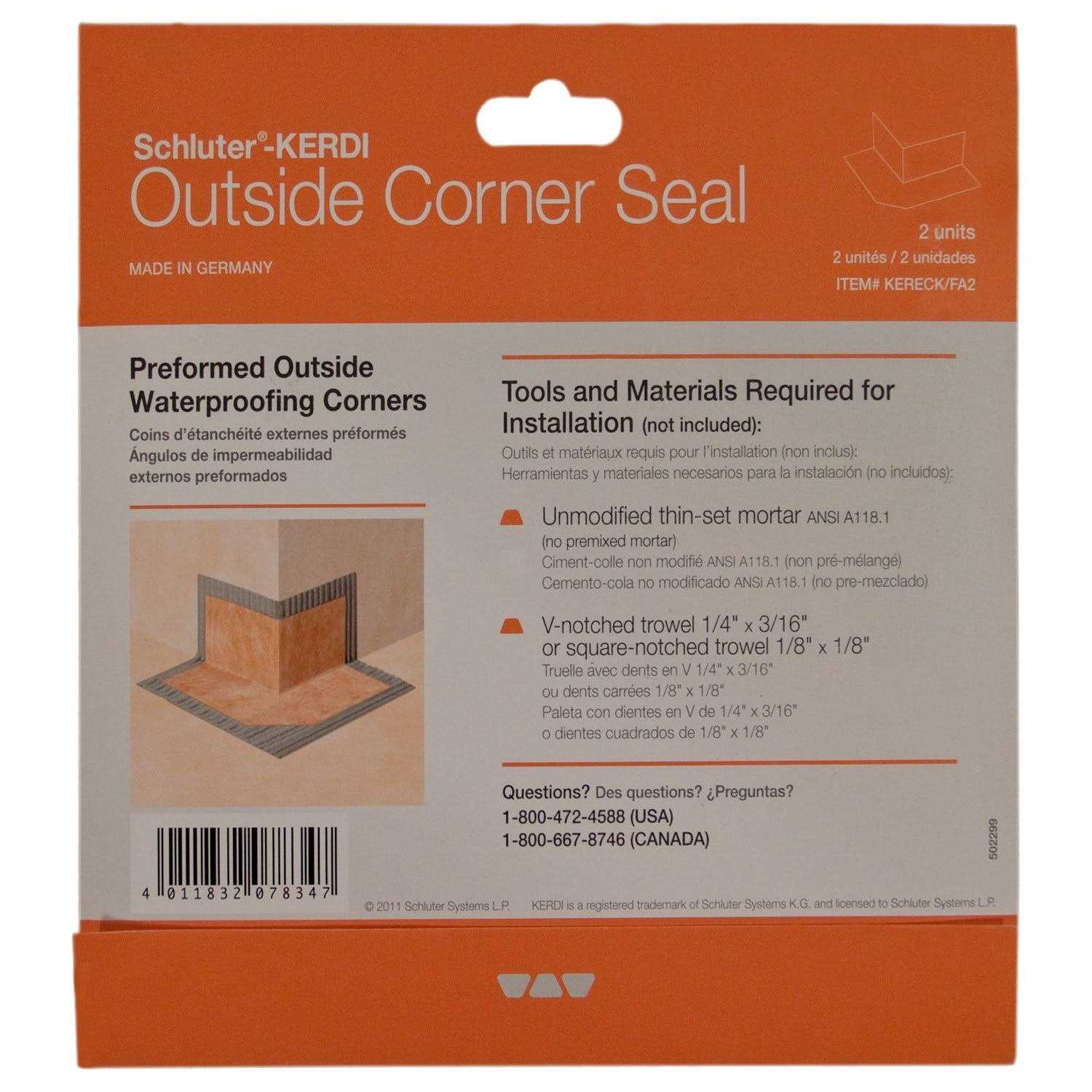 Schluter Systems Kerdi Waterproofing Outside Corners - Image 5