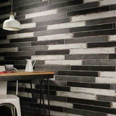 Retro 3 x 24 Porcelain Wood Look Wall & Floor Tile Merola Tile - Image 2