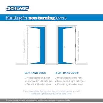 Schlage Flair Privacy Lever F40FLA619 - Image 3