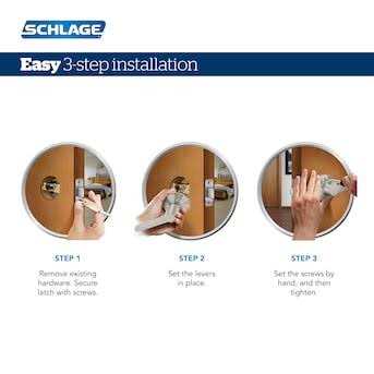 Schlage Flair Privacy Lever F40FLA619 - Image 4