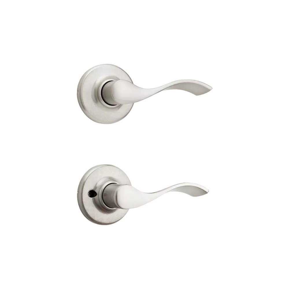 Kwikset Satin Nickel Balboa Passage Door Lever - Image 4