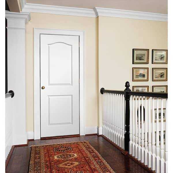 JELD-WEN 80 in. Princeton Primed Smooth Solid Core Molded Composite MDF Interior Door Slab - Image 5