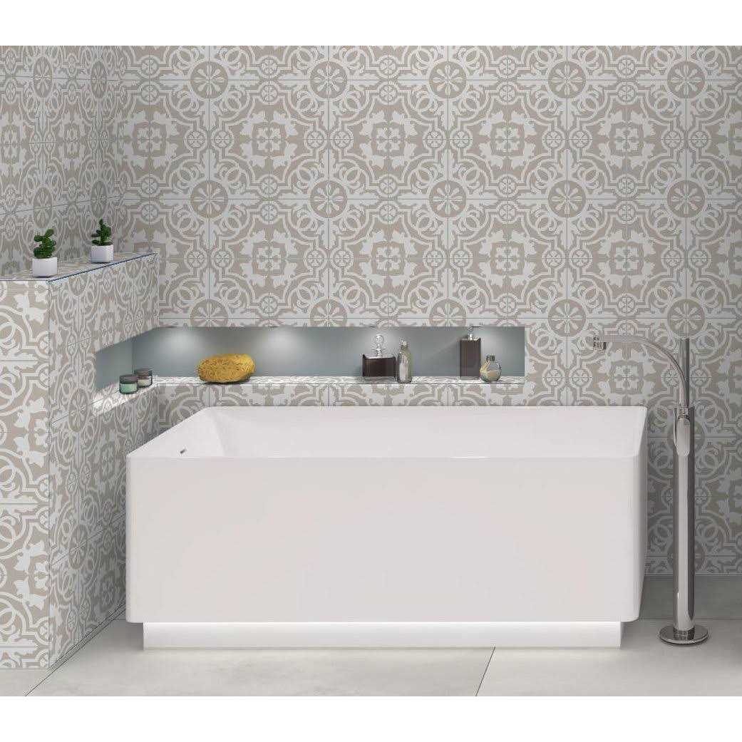Andova Bliss Tan/White 8 in. x 8 in. Porcelain Matte European Floor and Wall Tile - Image 5