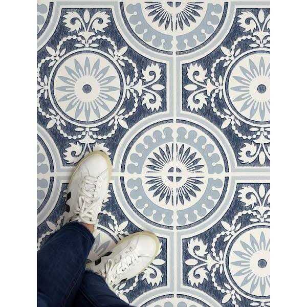 FloorPops 12-in by 12 Ezra Vinyl Peel & Stick Floor Tiles - Image 4