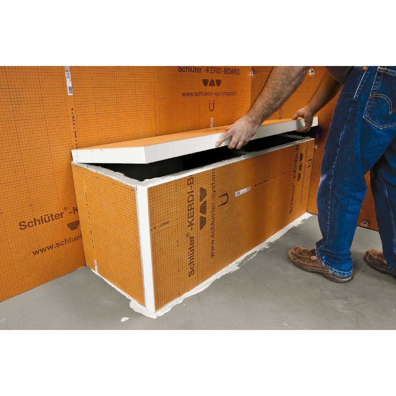 Schluter Systems Kerdi-Board 48-in x 32-in x 1/2-in Water Resistant Polystyrene Foam Backer Board - Image 5