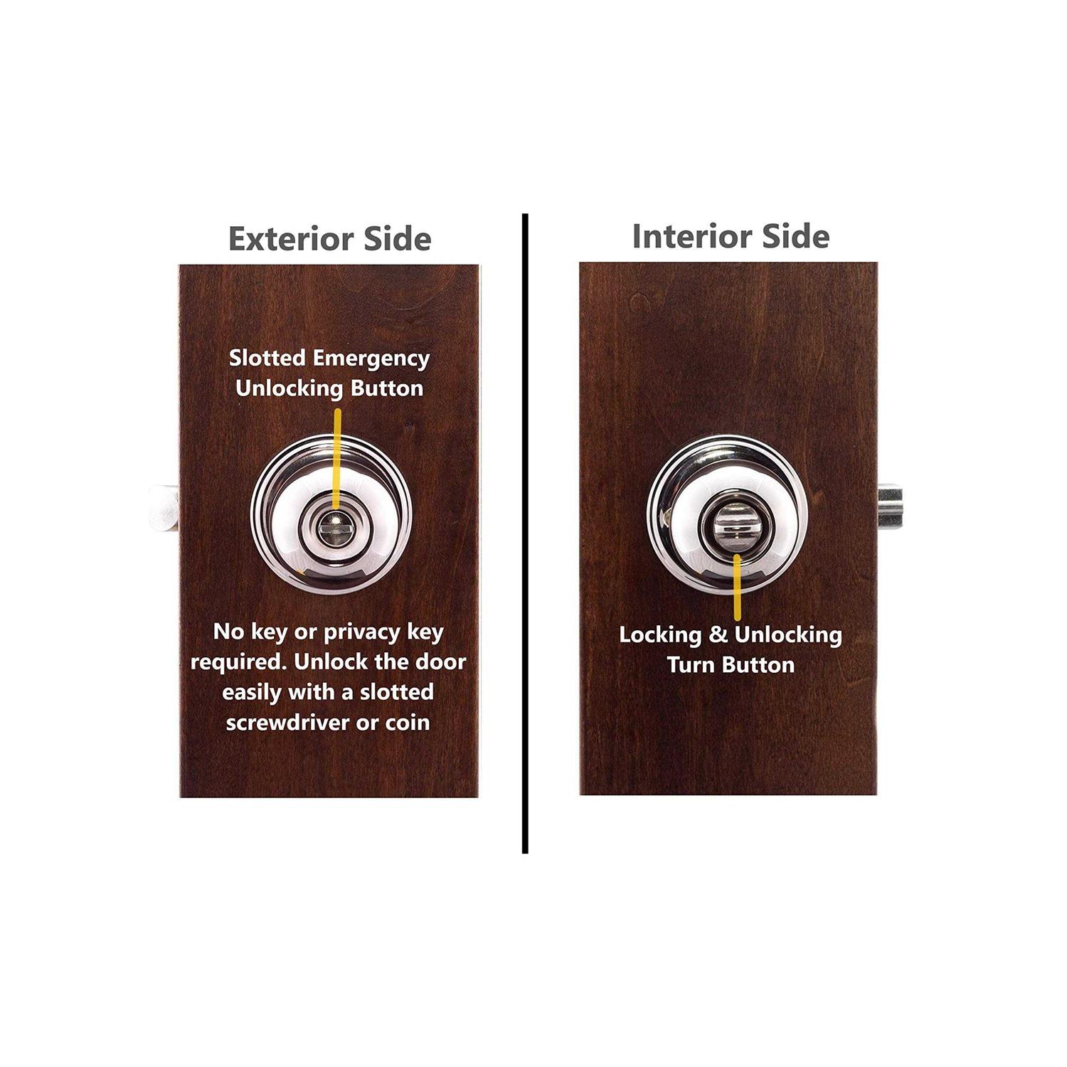 Copper Creek BK2030AB Ball Privacy Door Knob - Image 3