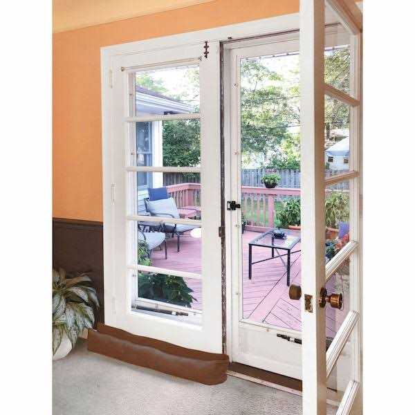 Home District French Door Draft Stopper Weighted Under Door Draft Blocker - Image 2