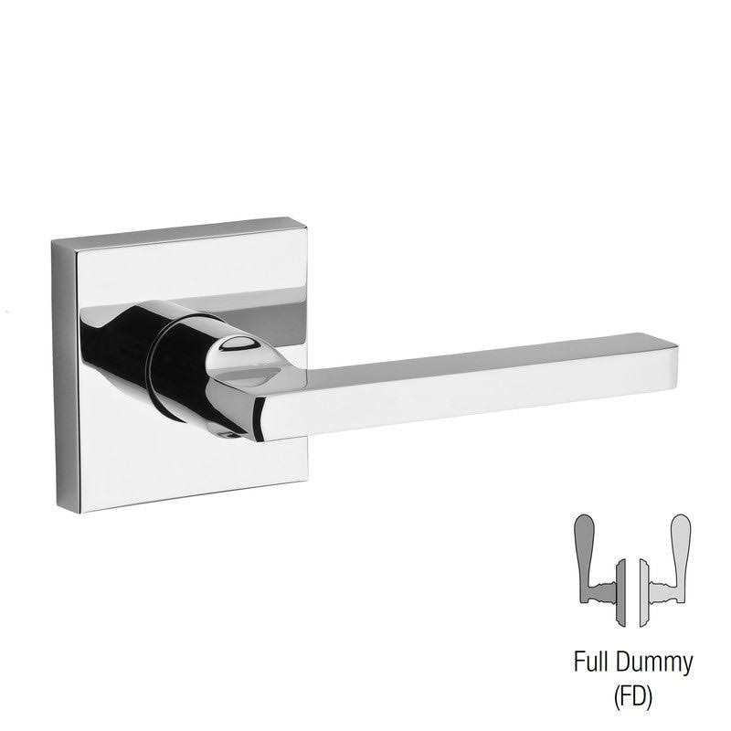Baldwin Reserve Square Lever with Contemporary Square Rose Satin Black / Passage PSSQUCSR190 - Image 5