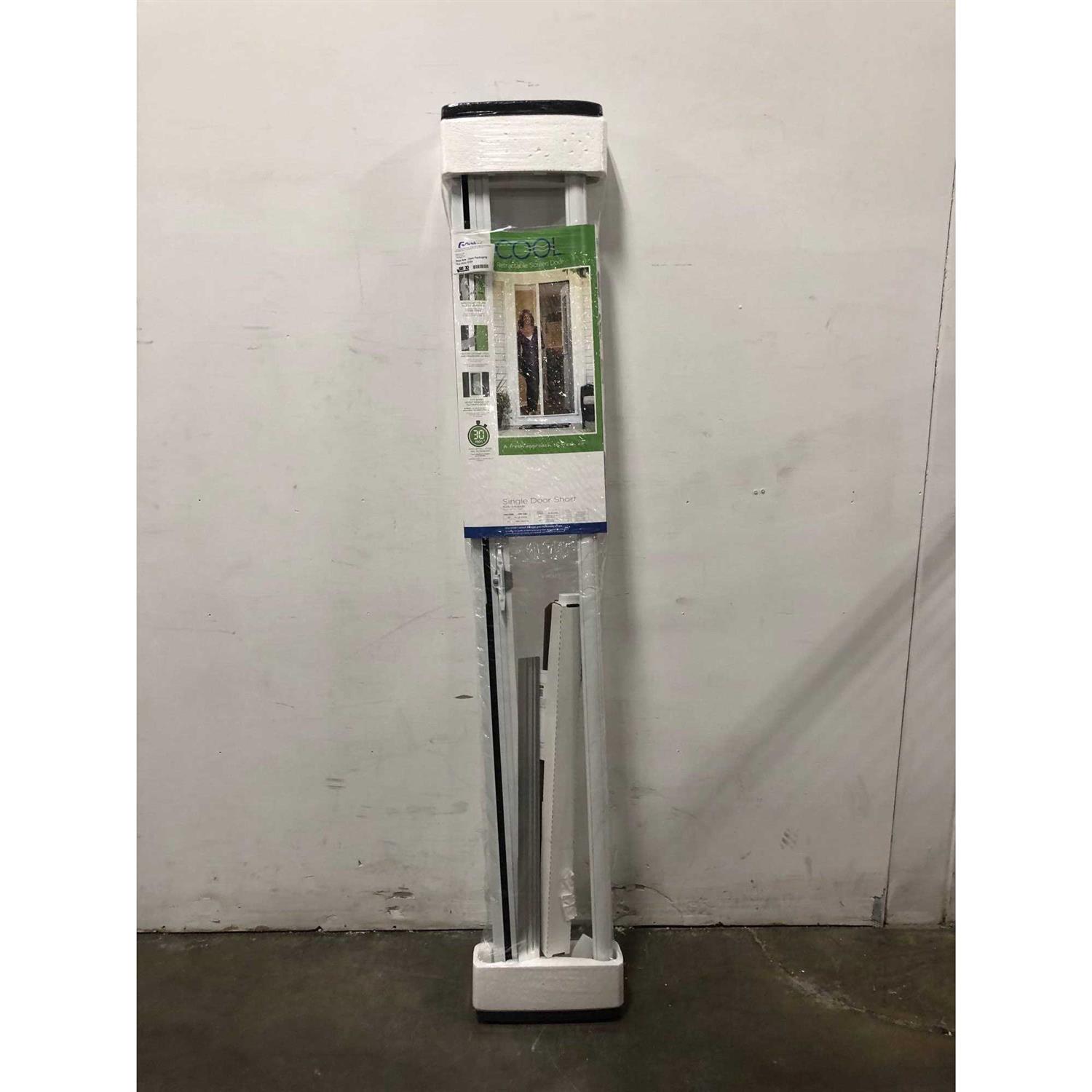 Cool Single Retractable Door Screen-White - Image 2