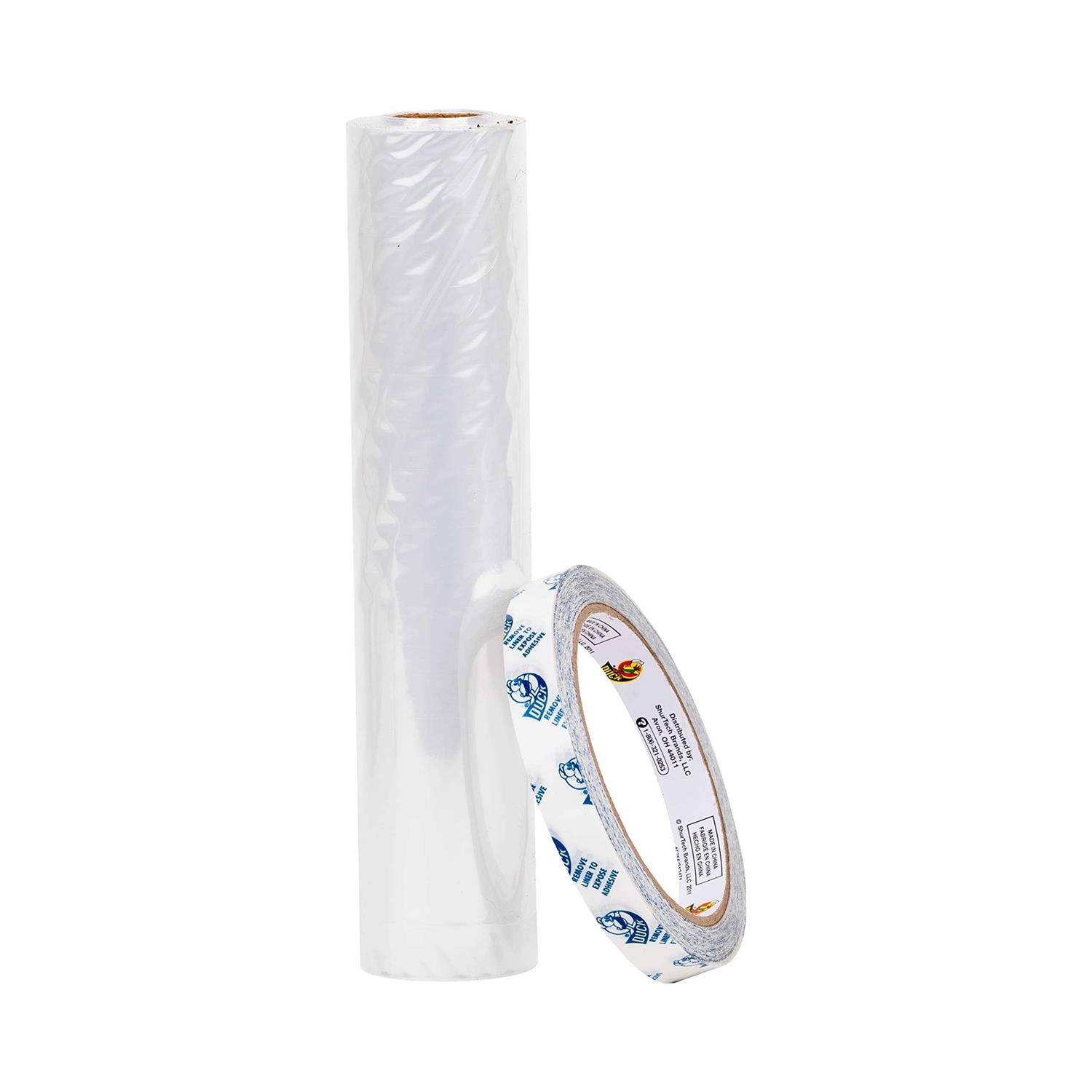 Duck Max Strength Rolled Clear Plastic Window Insulation Kit 62 in. x 126 - Image 4