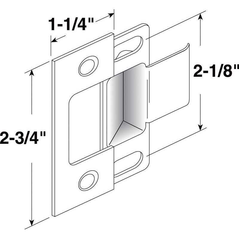 Prime-Line Products - Brass Plated Adjustable Door Strike - Image 4