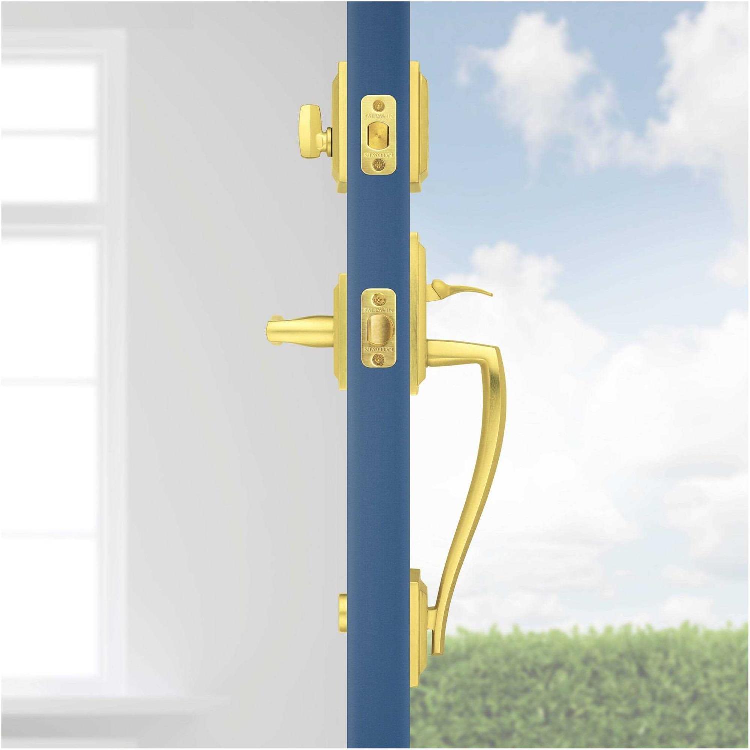 Baldwin Prestige Torrey Pines Venetian Bronze SmartKey Single-Cylinder Deadbolt Entry Door Handleset Torrey - Image 2