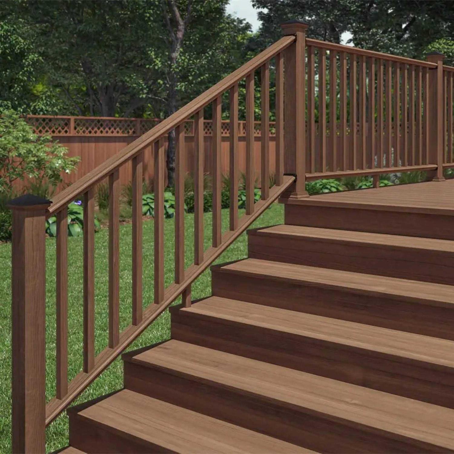 ProWood 6 ft Southern Yellow Pine Moulded Stair Rail Kit with SE Balusters - Image 5